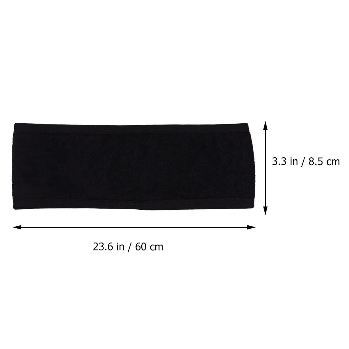 3Pcs Hair Bands Headbands Adjustable Black Makeup Bath Hair Band Face Washing Removal Headwear for Women Sports