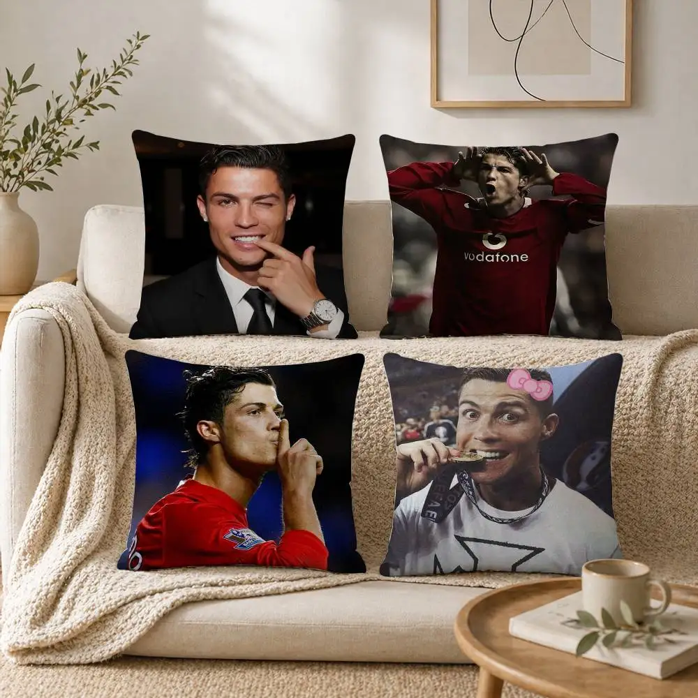 

CR7 C-Cristiano R-Ronaldo Pillow Case for Sofa Living Room Home office Decor Protective Cover