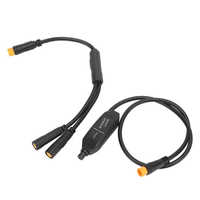 Gear Shift Sensor Cable Shift Sensor 33.5cm Long with 21/52cm 1T2 Brake Splitter for Bafang Mid Mount Motor Conversion