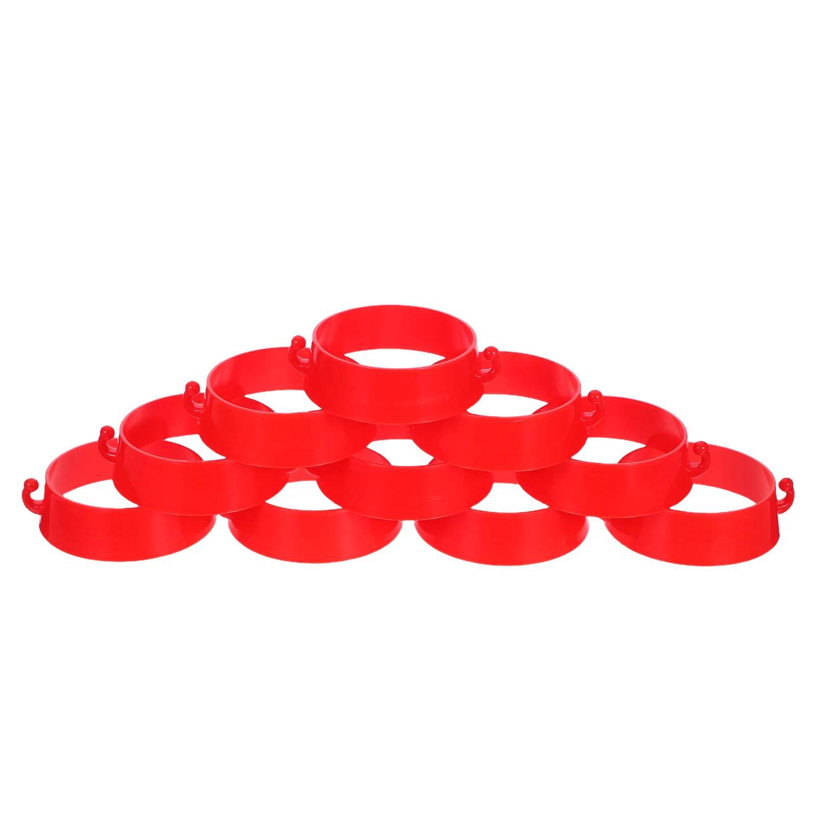 

10Pcs Road Cone Chain Connector Plastic Ring Traffic Safety Barrier Link Parking Construction Site Cone Ring
