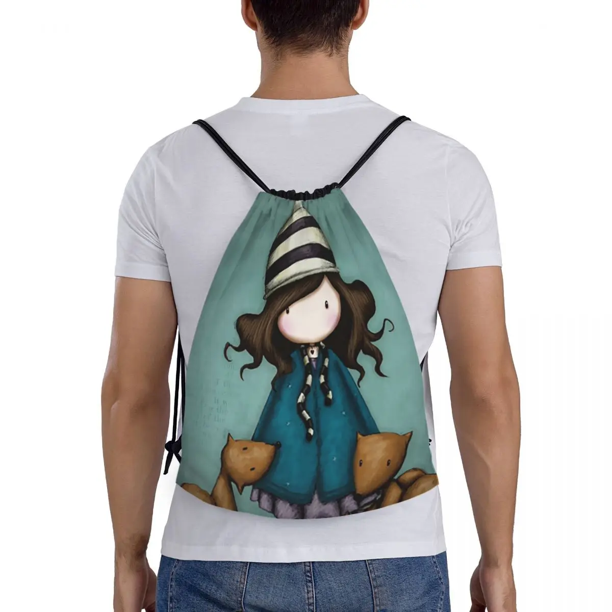 Mochilas Santoro Gorjuss, bolsas multifuncionales con cordón, bolsa deportiva, bolsas para libros, para viajes, escuela