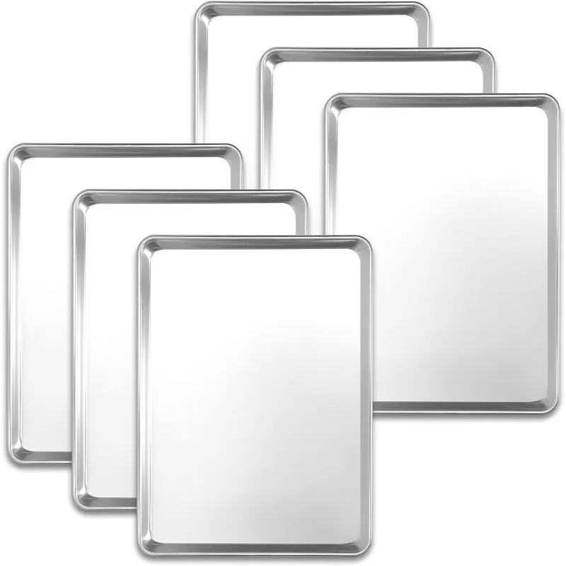 

Baking Sheet Pans, Aluminum Comercial Cookie Sheets Non-Stick,