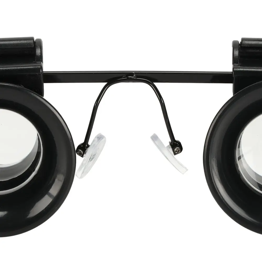 Head Mounted Professional Magnifier Jeweler Inspect Tool Watch Repair 20X Magnifier Double Eye Glasses Type