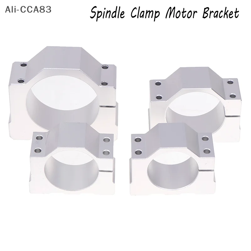 CCA83-52mm 56mm 65mm 80mm Aluminum Spindle Clamp Motor Bracket For CNC Engraving Router Machine Motor Mounting Holder