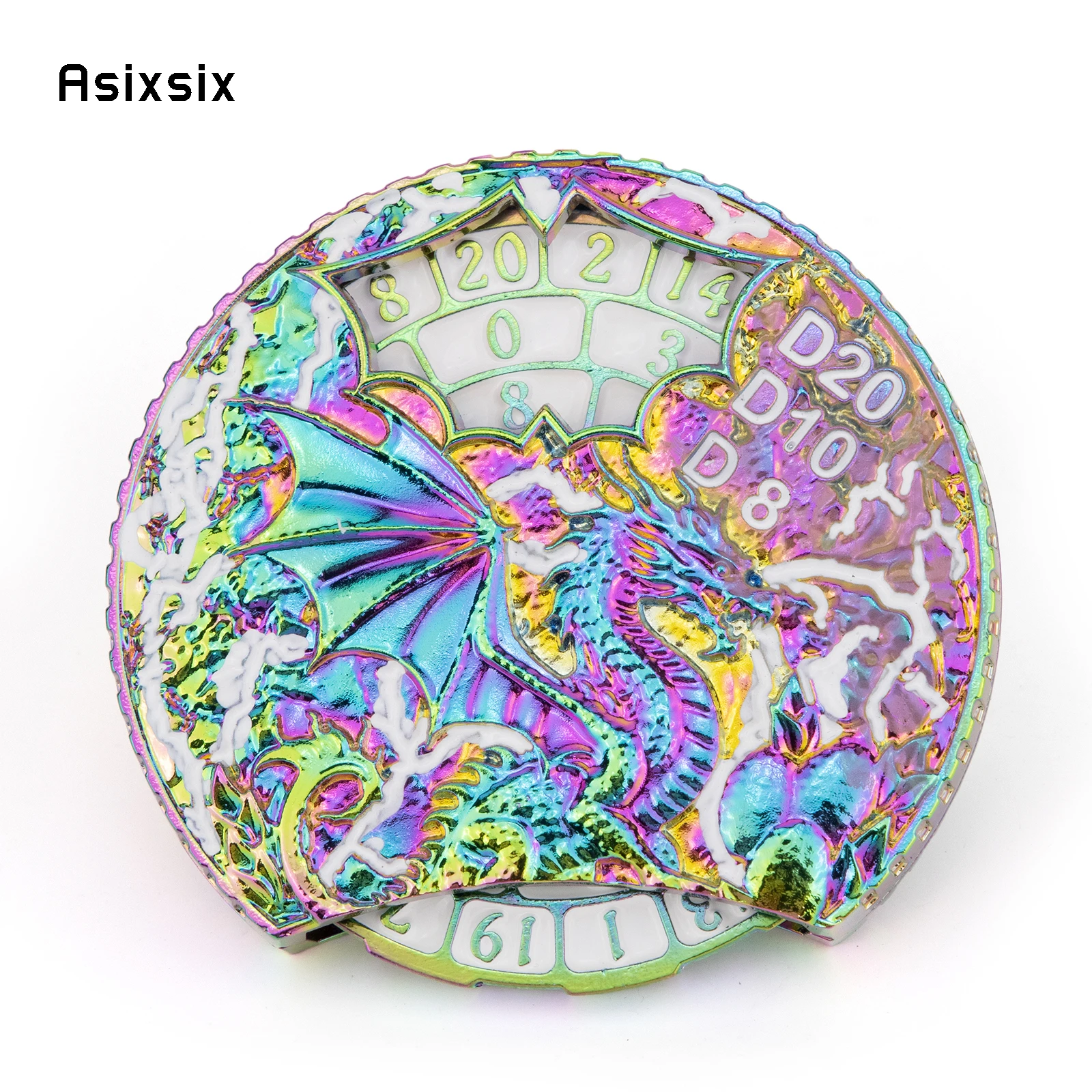 

Colorful Dragon A Spinning Wheel Toy with Dice for A Multiplayer Rotation Game, Featuring A Dice Scoring System