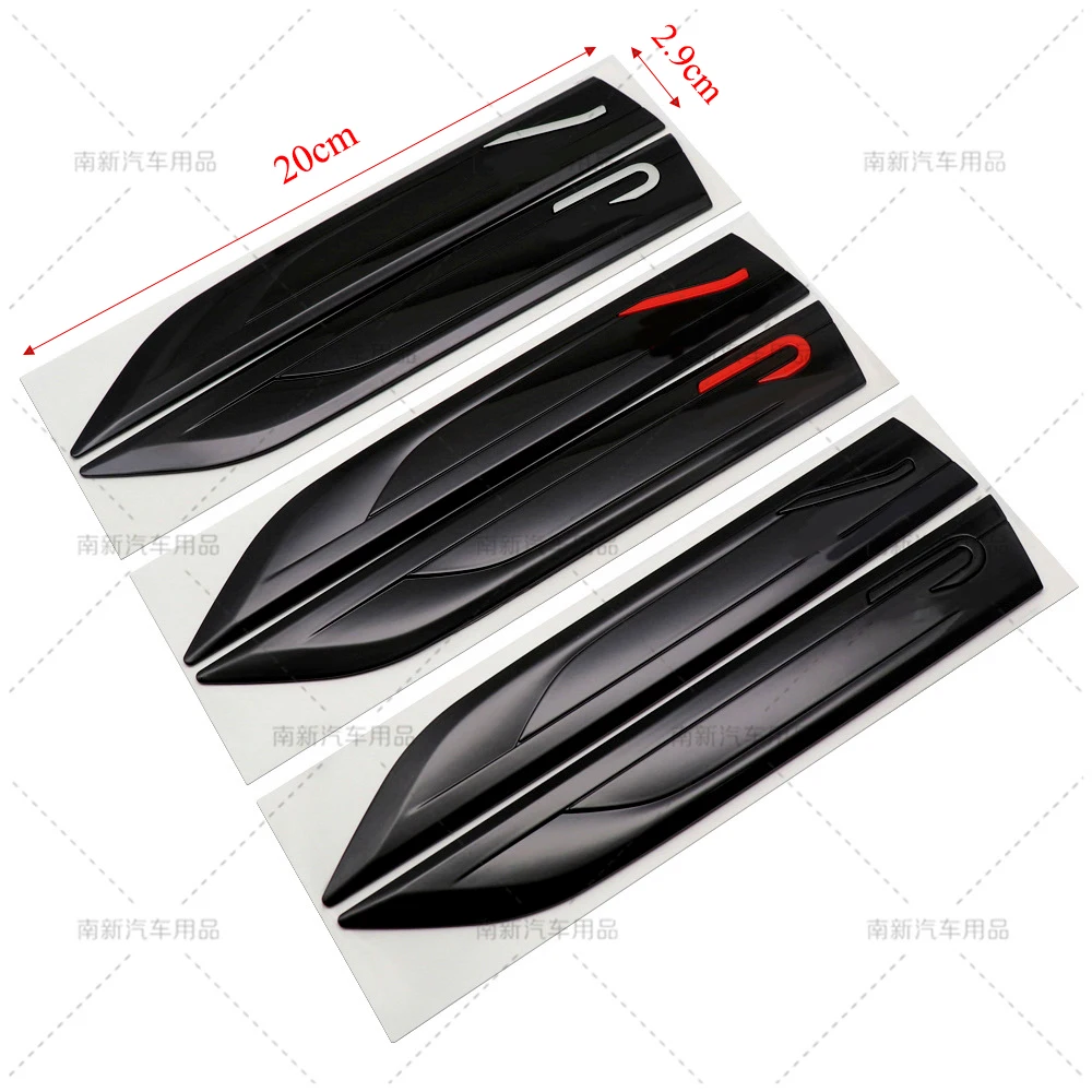 2 Pcs Car Styling Fender Side Badge New R Emblem Sticker For VW Golf 8 2019 2020 2021 2022 2023 MK8 Auto Accessories