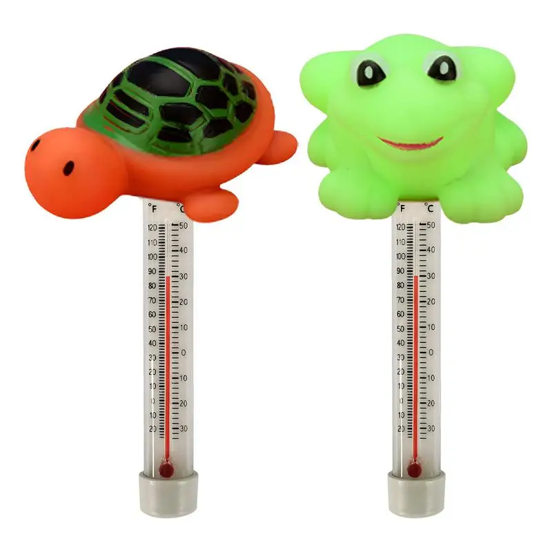 

Outdoor Swimming Pool Floating Thermometer Spa Hot Tub Fish Ponds Temperature Meter PVC Cartoon Thermometer Pool Accessories