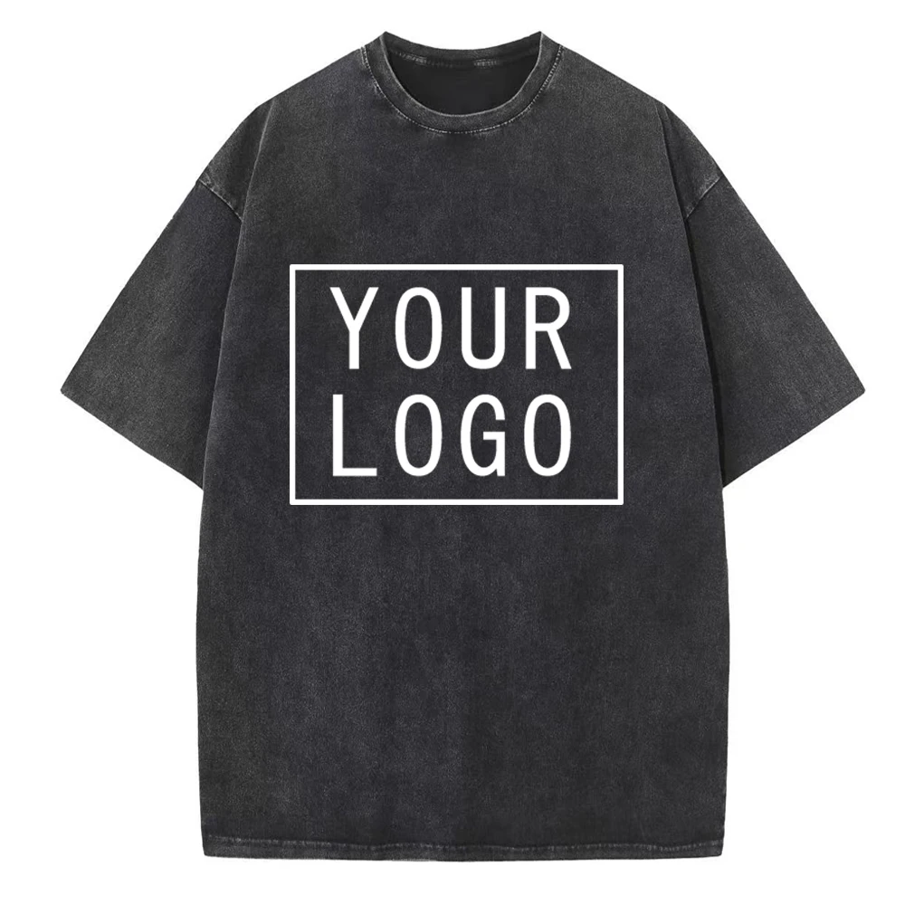 DIY Your Logo T-Shirt Make Your Logo Text Men Women Women Print Original Design High Quality Gift Fashion Wash Cloth