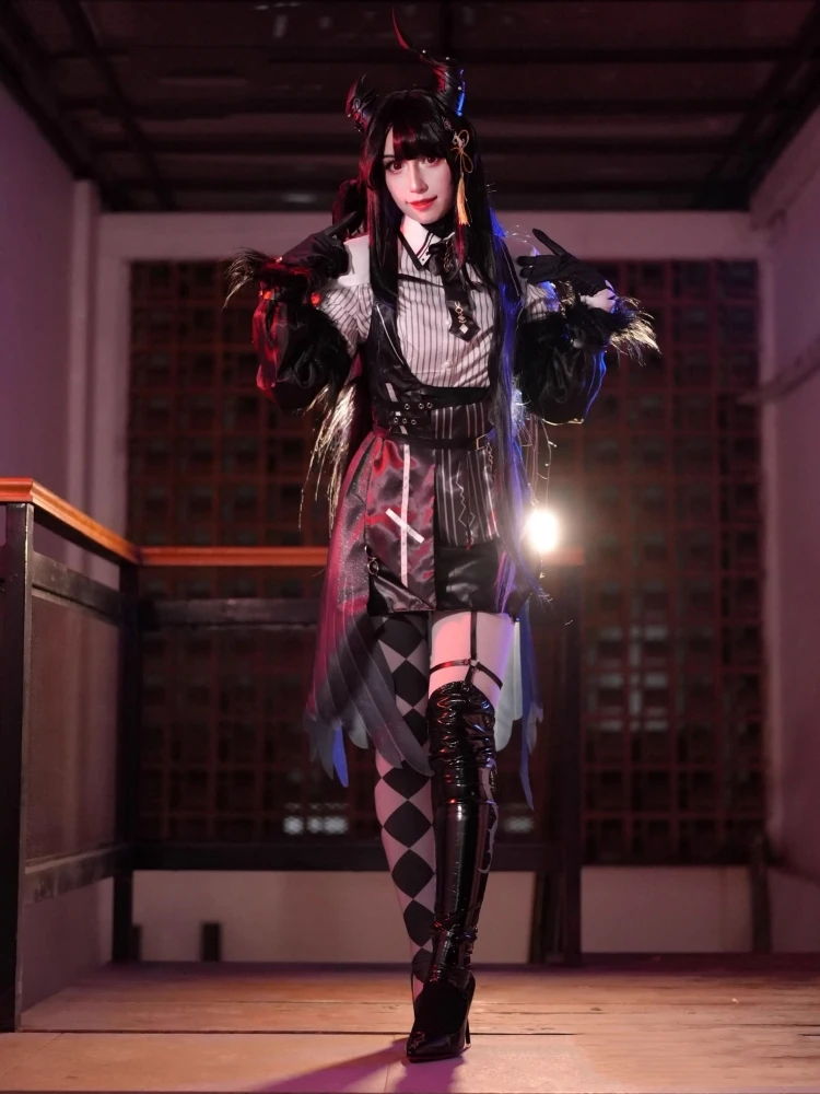 

Vtuber Hololive Nerissa Ravencroft Cosplay Costume Anime Women Fashion Uniform Halloween Comic-con Party Outfit Full Set Stock