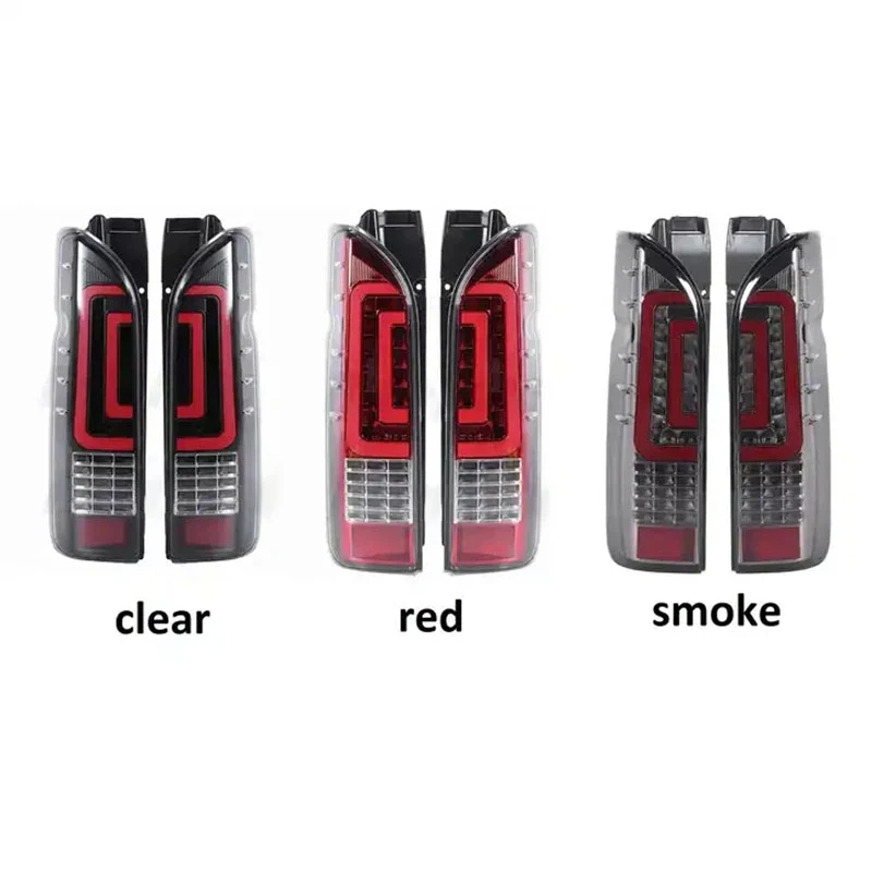 سيارة الذيل مصباح ملحقات المصابيح الخلفية تعديل LED الضوء الخلفي الذيل ل Hiace 2005 - 2017 مخصص #2
