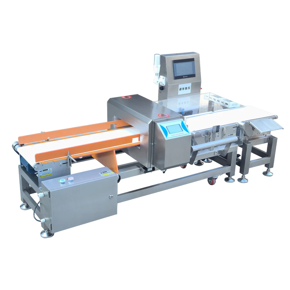 High Sensitivity Vegetables Snack Food Industry Metal Detection Check Weight Machine