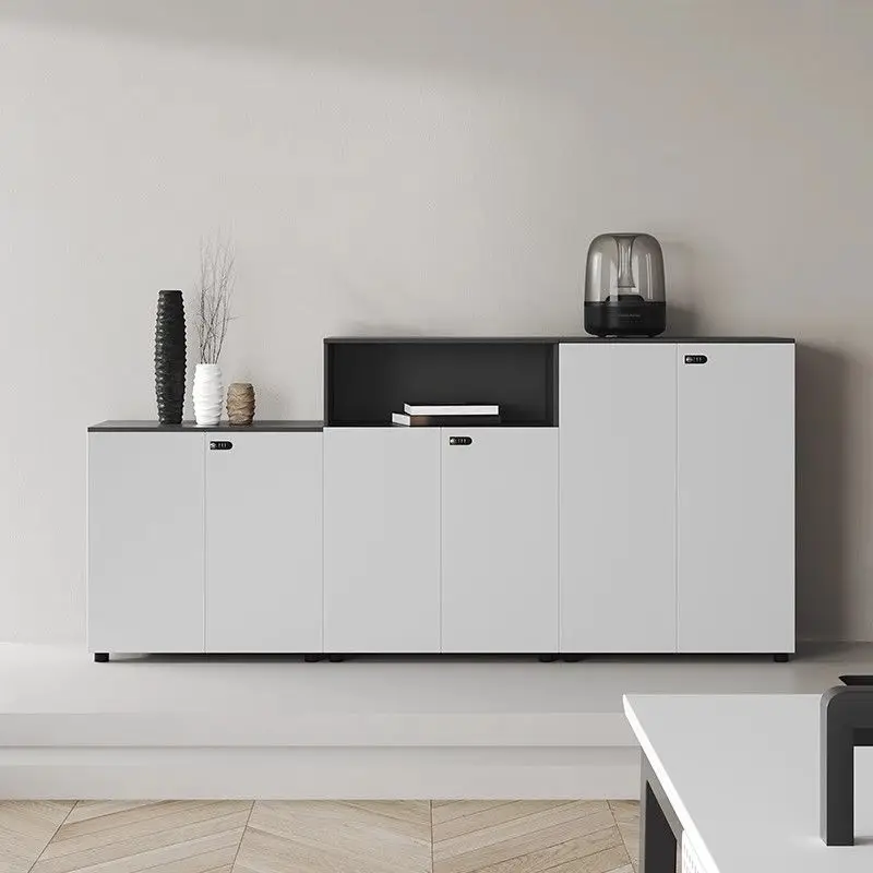 Office File Low Cabinet Locker Wooden Partition File Cabinet with Password Lock File Data Office