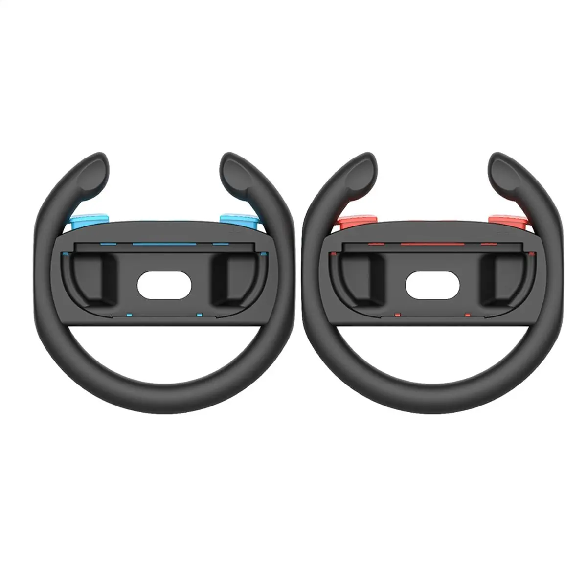 fitfit 2PCS Racing Steering Wheels for Nintendo Switch 2 Controller Game Grip Handle Racing Game Wheel B