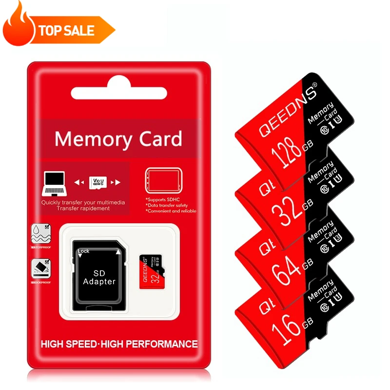 

Флэш-карта SD TF 8 ГБ 16 ГБ 32 ГБ 64 ГБ 128 ГБ 256 ГБ U3 Micro Mini SD-карта класса 10 512 ГБ U3 для мобильного телефона Динамик HD-камера PSP