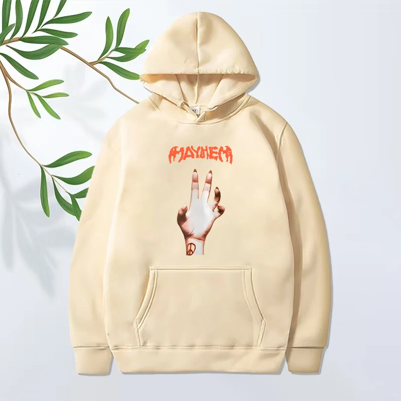 2025 Lady Gaga Mayhem New Album Graphics hoodie men women y2k vintage Long sleeve Sweatshirt with print oversized hoodie unisex