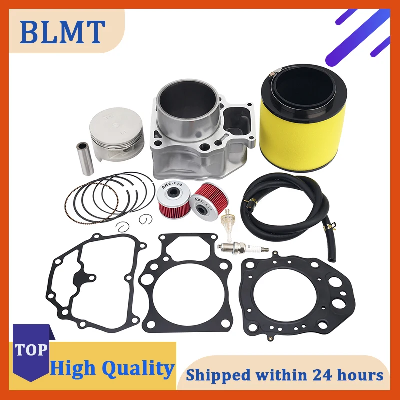 Motorcycle Bore Cylinder Piston Ring Gasket Filter Rebuild Kit 86.5mm For Honda TRX420 TRX 420 Rancher 2007-2013 12100-HP7-A00