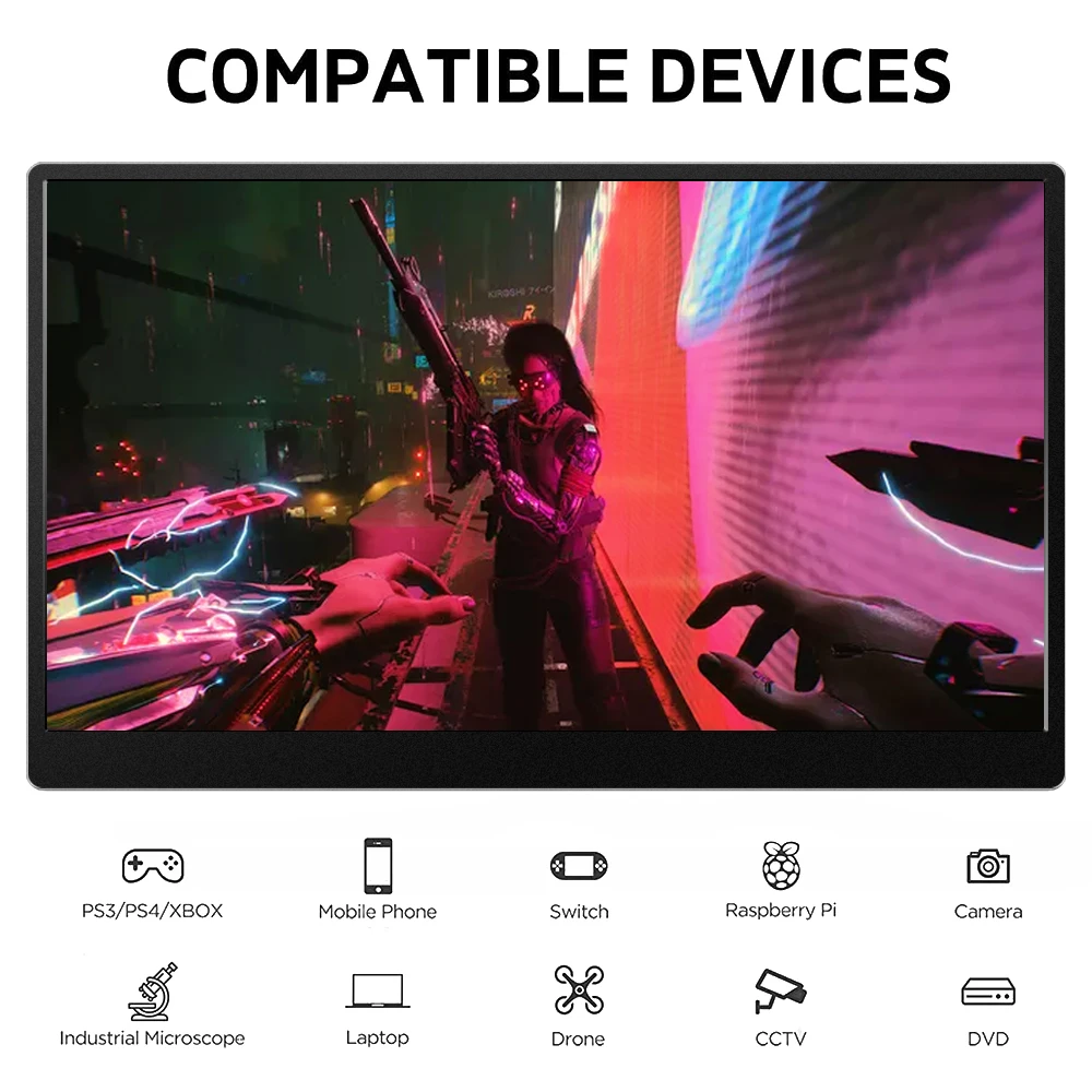 شاشة TLCRETE جديدة تصل بشاشة لمس واسعة للغاية محمولة بمنفذ USB من النوع c ps4 4k 15.6 بوصة مع قائمة Osd تعمل باللمس لأجهزة الكمبيوتر المحمول Ps5 ps4