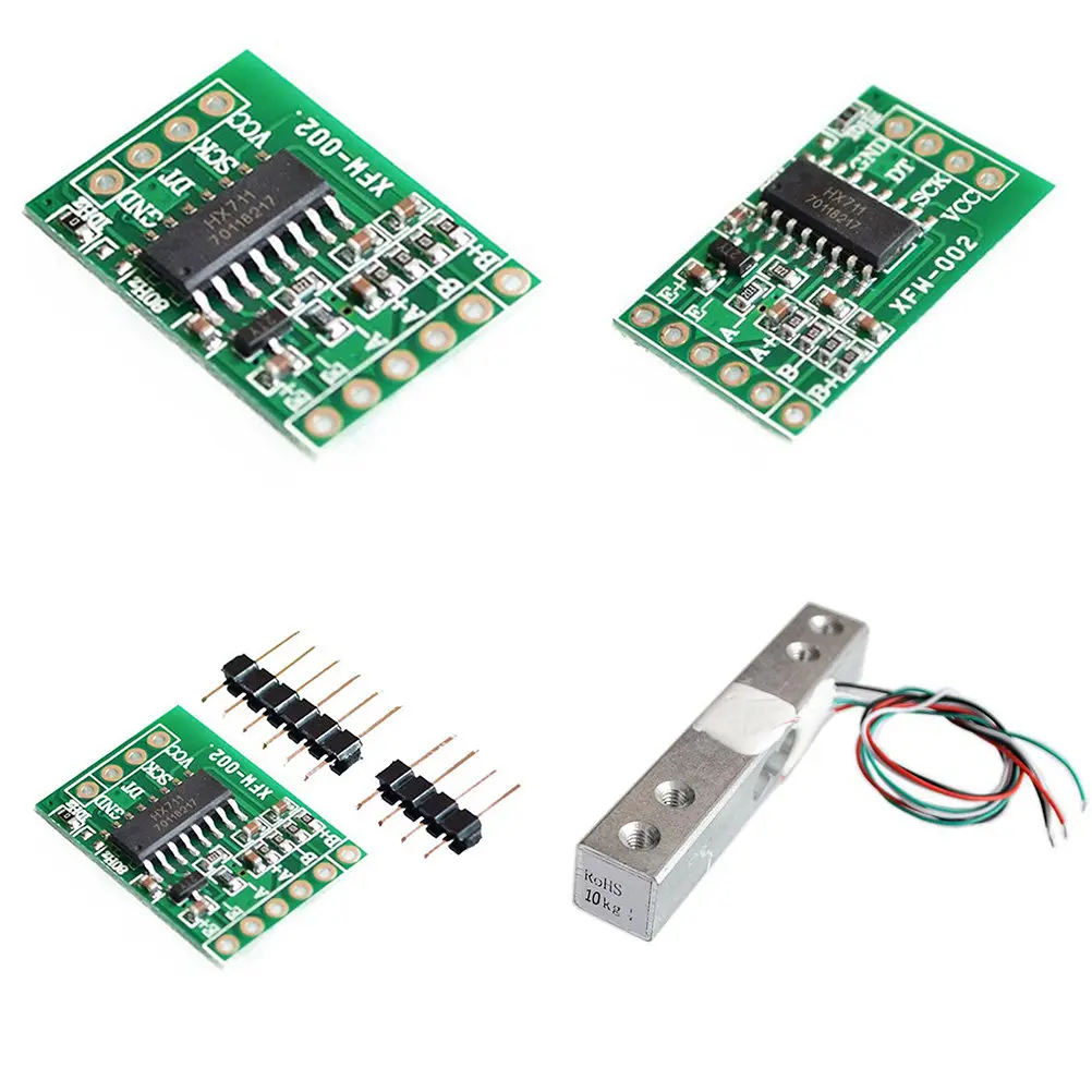 Small 10 Kg Weighing Pressure Sensor Module High Precision Ad Module for Electrical Bridge Sensor Sampling Front-End