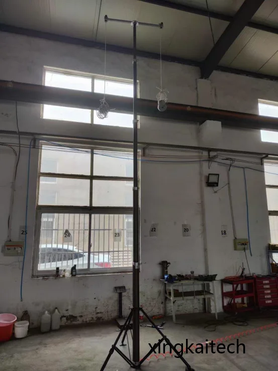 Best Sale 6m Extended Height Pneumatic Telescopic Mast with Tripod Drone Long Distance Antenna Mounting Tripod Drone Accessory