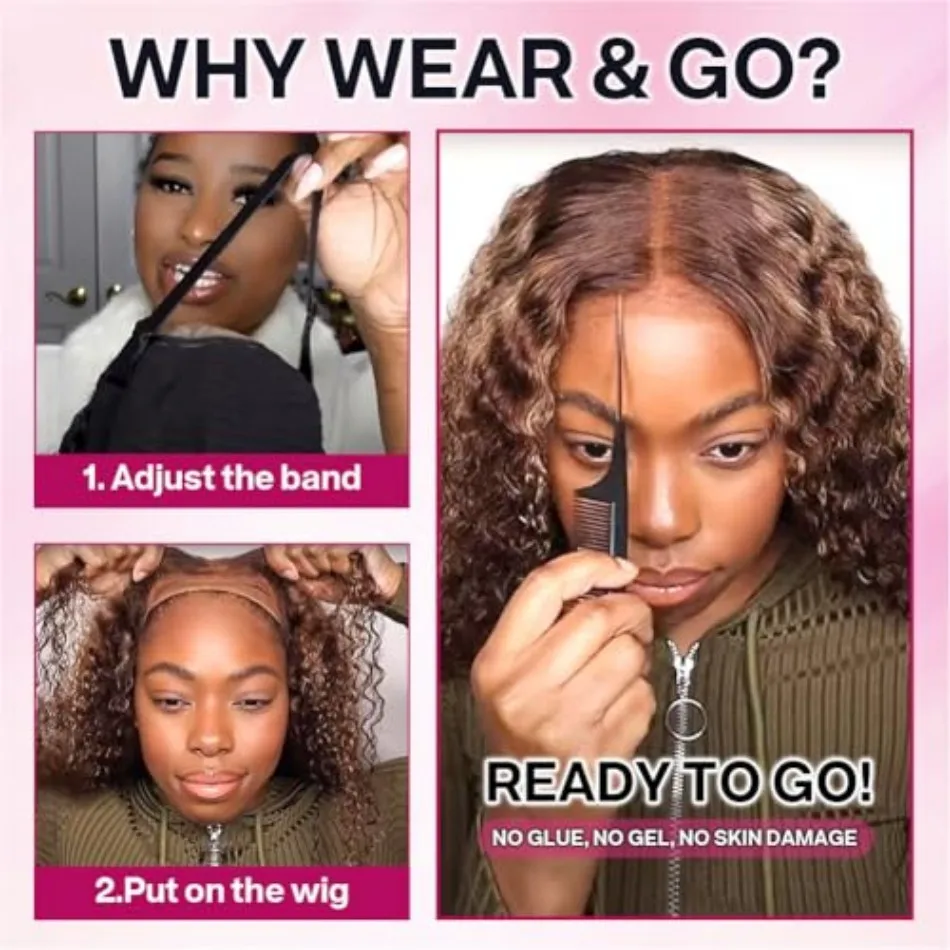 4/27 أومبير تسليط الضوء على الدانتيل شعر مستعار أمامي شعر الإنسان قبل قطعها 250% الكثافة العسل شقراء ارتداء والذهاب غلويليس شعر مستعار 5X5 شعر مستعار بدون صمغ #4