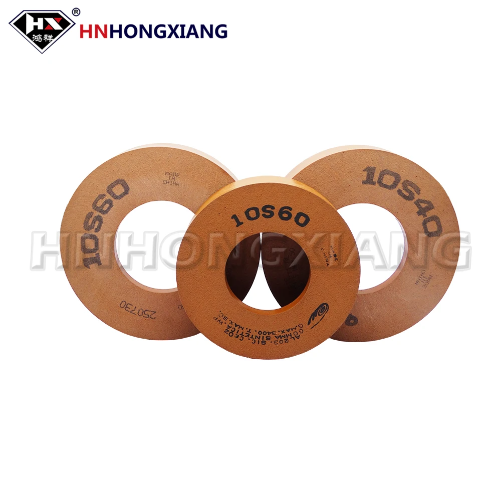 10S60 130mmx35mmx60mm/150mmx40mmx70mm 40# 60# 80# 120# Polishing Wheel For Straight Edge And Double-Sided Bottom Edge Polishing