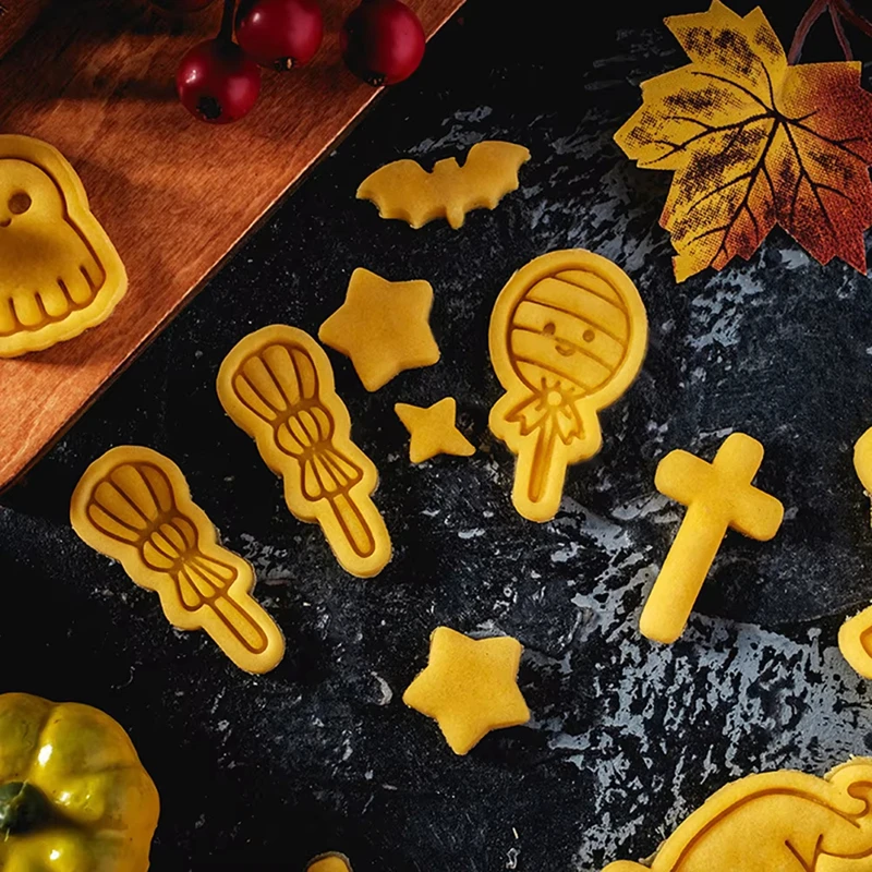 

Формочки для печенья с рисунком Хэллоуина, волшебника, котенка, кошки, призрак, формочки для пекарни и аксессуаров «сделай сам», кухонные формочки для выпечки, кухонный инструмент для выпечки