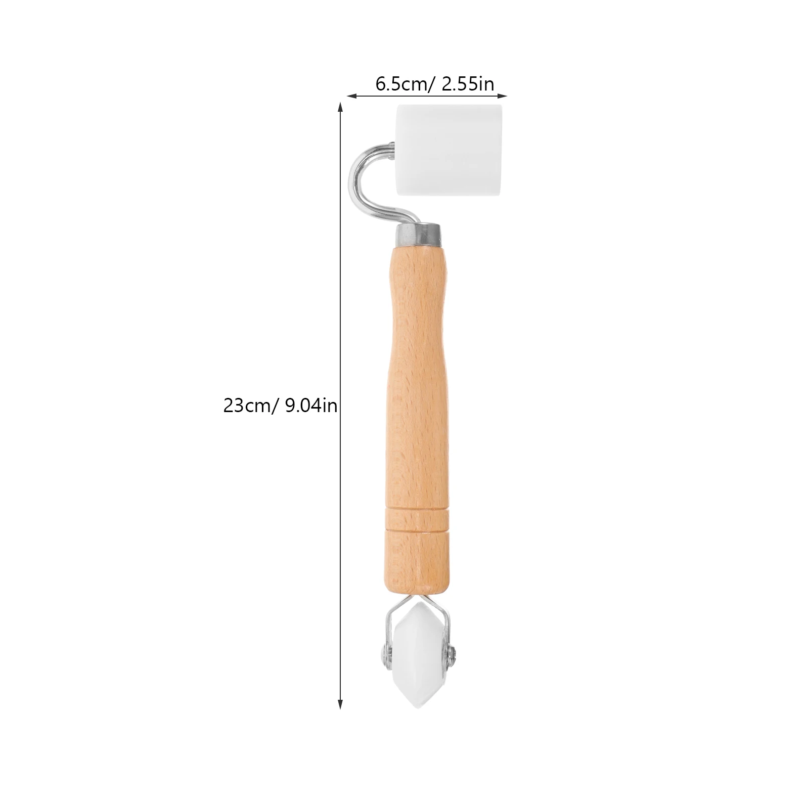 Strumento per carta da parati Mini rullo in legno a H per levigare la carta da parati Versatile riutilizzabile Pratico materiali robusti