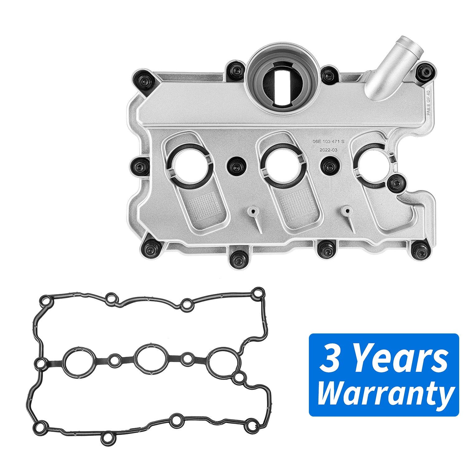 Engine Left Cylinder Head Valve Cover with Gasket＆bolts 06E103471S For AUDI A4 B8,A5/S5 ,A6 C7,A8L D4,Q7 3.0TFSI/VW Phideon 3.0T