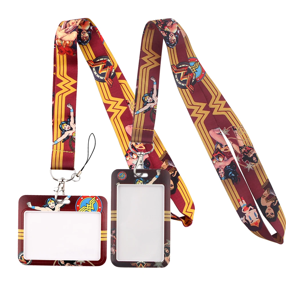 YL742 Woman Feminism Key lanyard Keychain Personalise Office ID Card Pass Gym Mobile Phone Key Ring Badge Holder Accessories