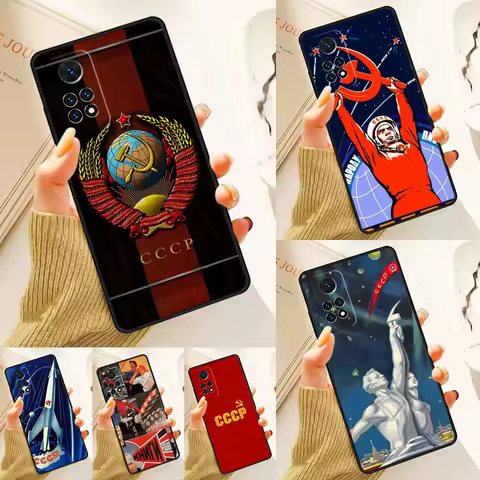 Retro Soviet Case For Samsung Galaxy S24 Plus S23 S20 S21FE Lite S22 Ultra Note 20 S8 S9 S10 Phone Coque