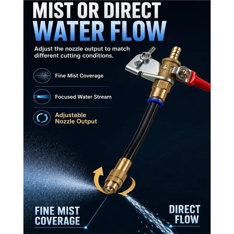 ABAE-For Wet Cutting Tile, Concrete, Marble Compatible Angle Grinder Dust Remover Water-Sprayer Two-Mode Misting Attachment Us P