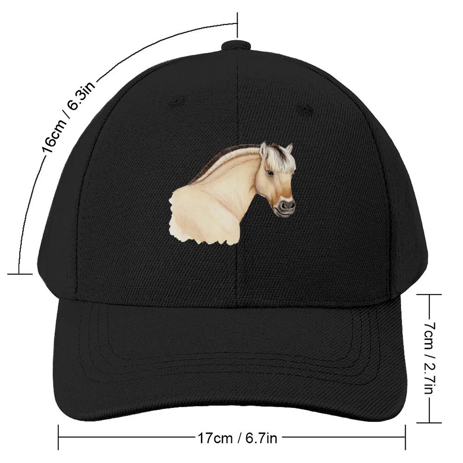 Fjord horse Baseball Cap Gentleman Hat Mountaineering Men Caps Women's