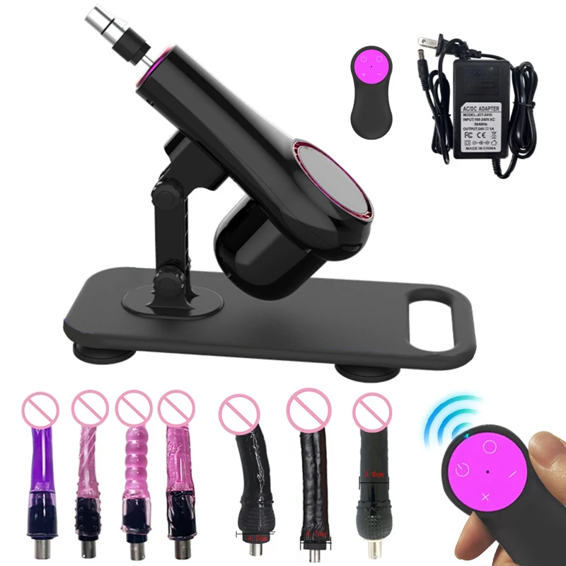 Remote Control Telescopic Sex Machine for Women 60mm Stroke Adjustable Speed Love Toy DIY Adult Toy Masturbation Machine