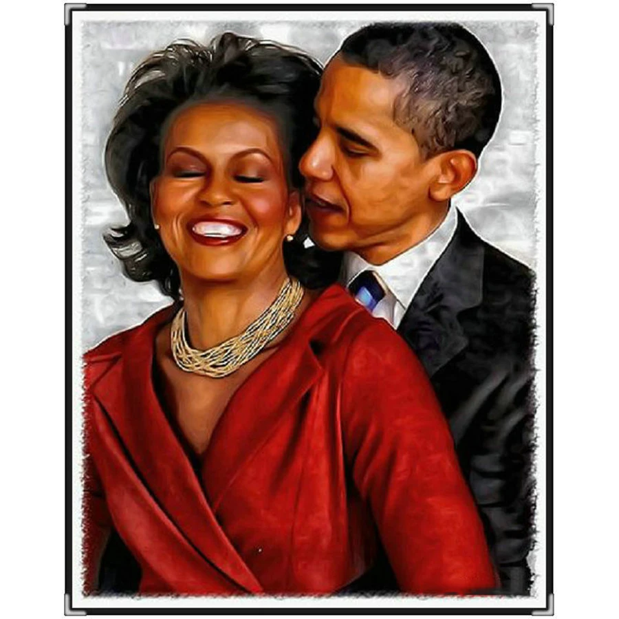 100% Full Square Drill president 5D DIY Diamond Painting Obamas Diamond Embroidery Cross Stitch Mosaic Home Decor gifts