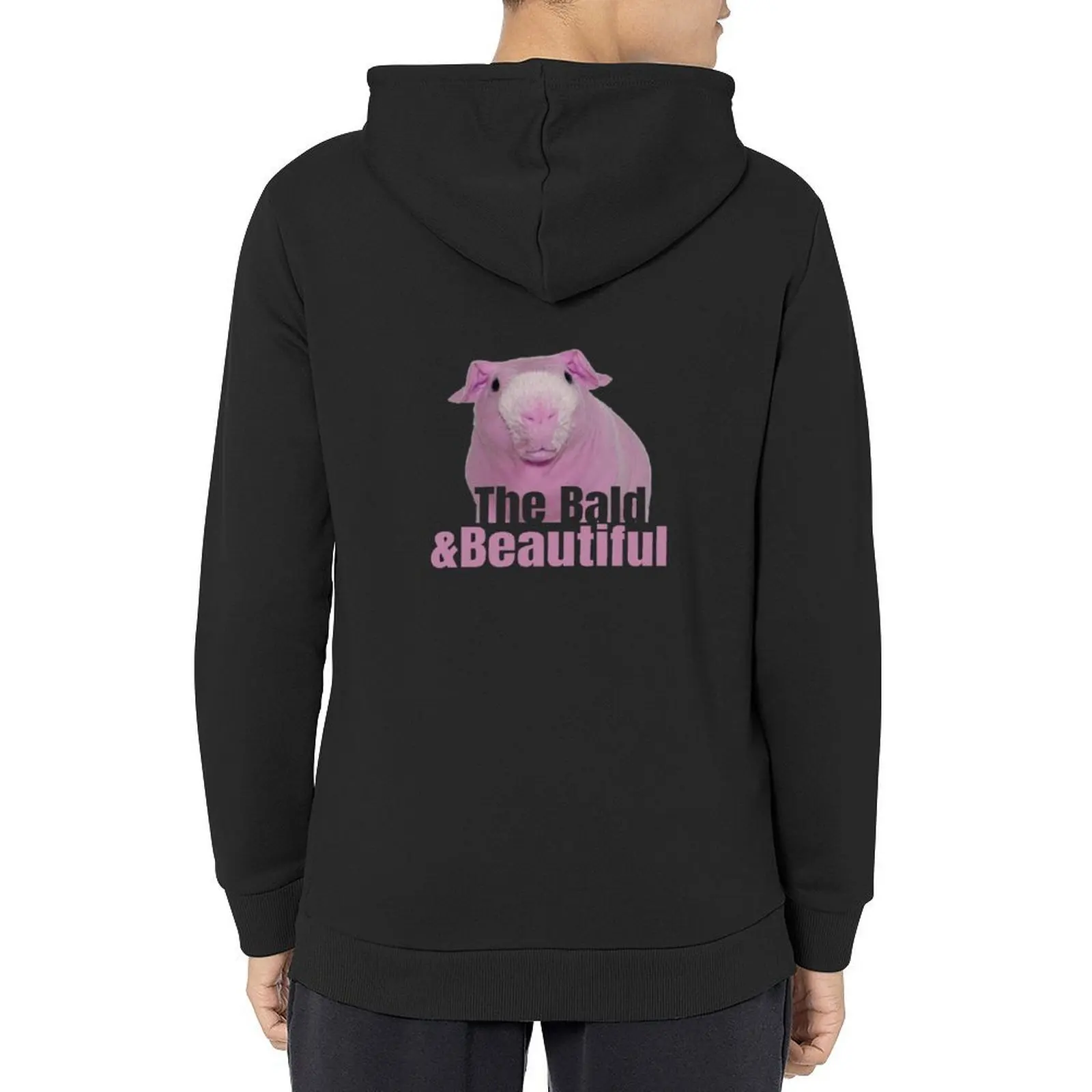

Skinny Pig Bald and Beautiful. Guinea hairless. Hoodie korean style clothes anime clothes autumn clothes blouse men's hoodies