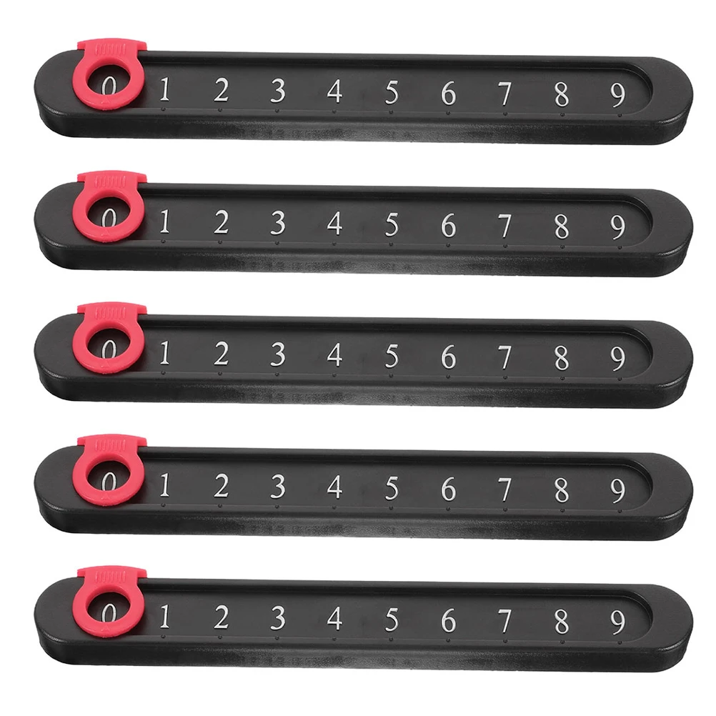 

5pcs Foosball Table Scoreboard Mini Plastic Portable Score Indicator For Table Durable Easy Clean