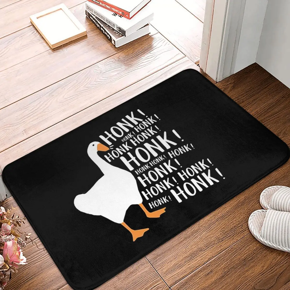 Art Non-slip Doormat Kitchen Mat Untitled Goose Honkers Floor Carpet Entrance Door Rug Indoor Decor