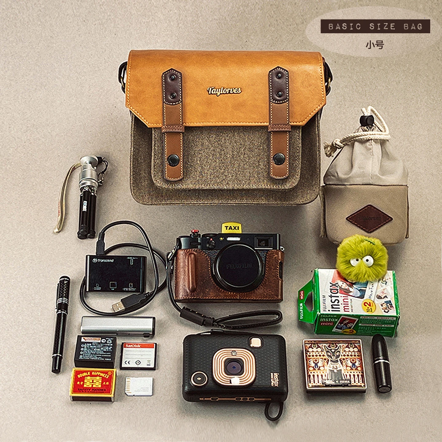 

Vintage Canvas Camera Bag for Mirrorless Camera Lightweight