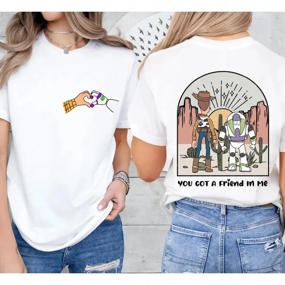 

Футболки Toy Story Friend для девочек Trip Футболка You've Got A Friend in Me Топ Лучшая одежда Мужчины Женщины Y2k Новая популярная мода
