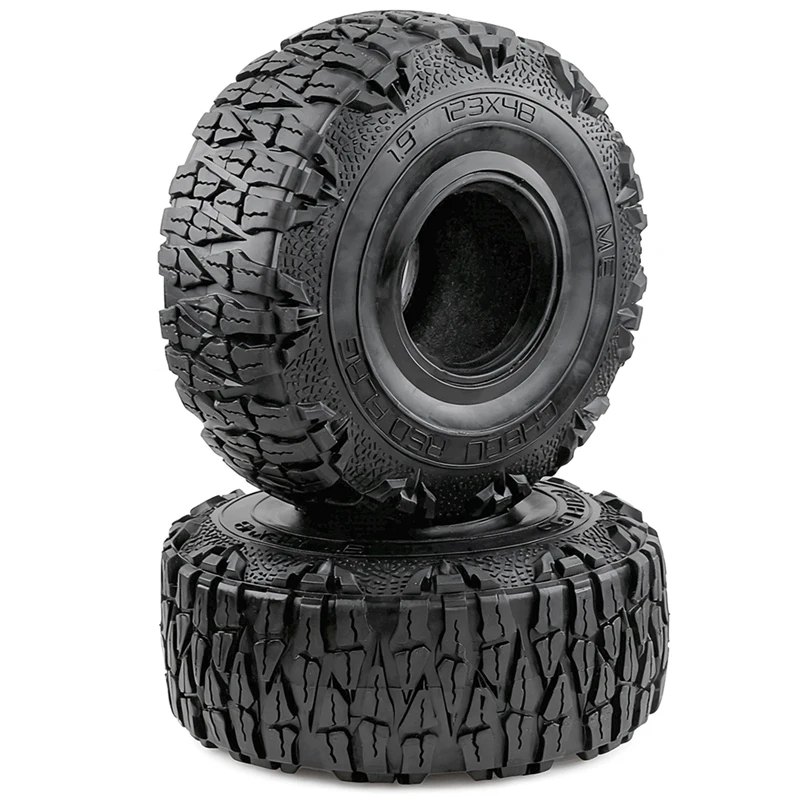 1-10-rcクローラーカー用19インチラバータイヤ、scx10＆trx4に適合