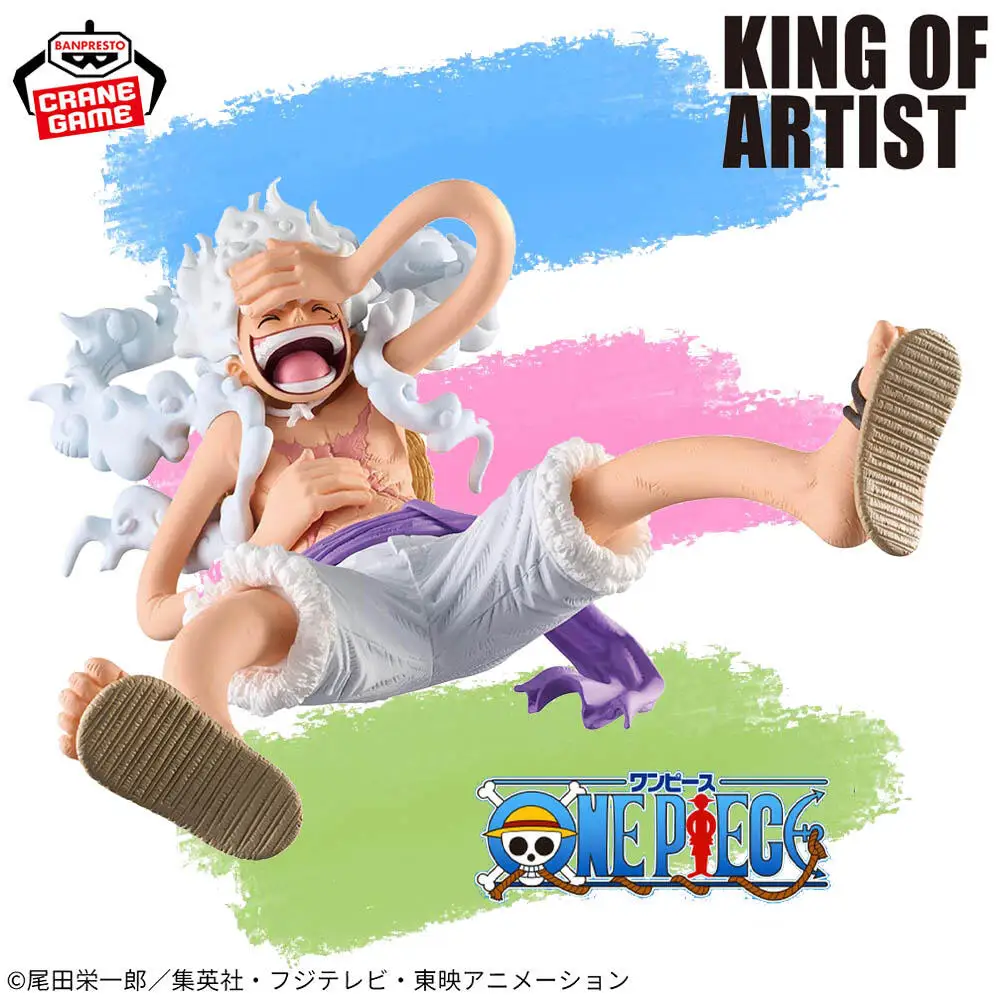 

В наличии подлинная фигурка BANPRESTO KING OF ARTIST One Piece Gear 5, обезьяна D Луффи, аниме-модель, игрушка