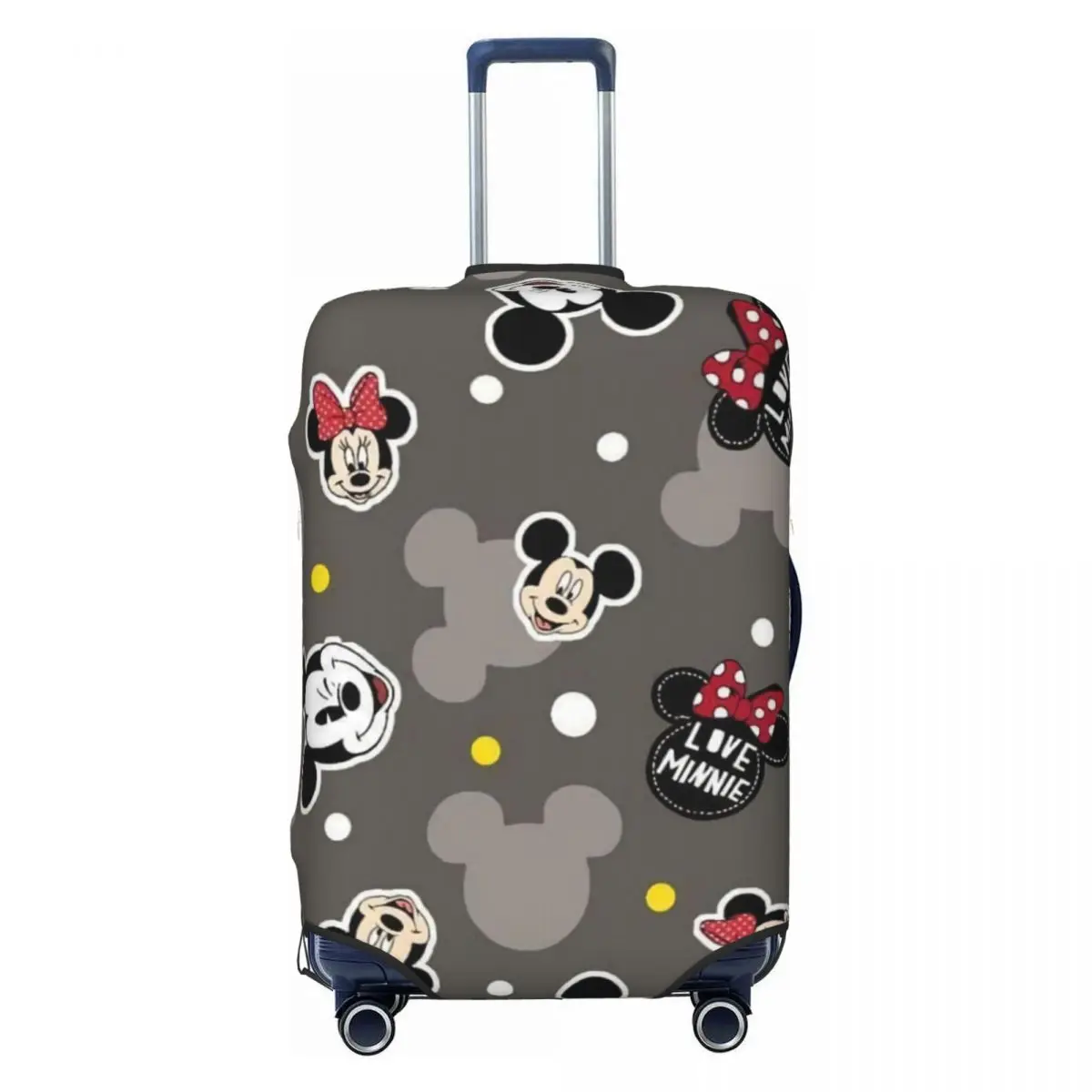 

Custom Mickey Mouse Anime Cartoon Luggage Cover Protector Cute Travel Suitcase Protective Cover for 18-32 Inch