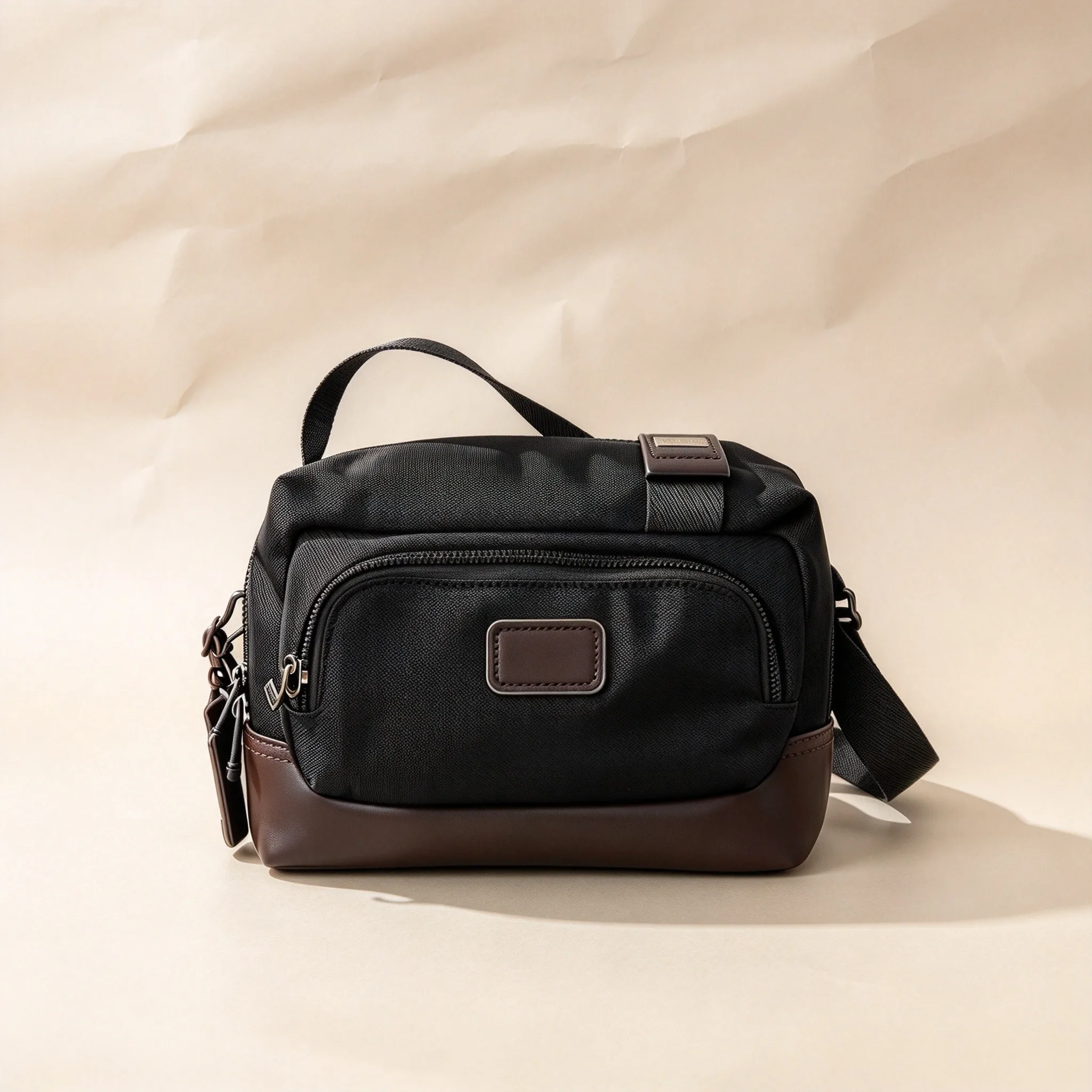 Men's Ballistic Nylon Messenger Bag, Casual Crossbody Shoulder Bag Wear-resistant Travel Commuter Sling Bag