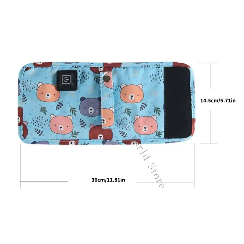 Bear Plan Baby Milk Bottle Toastier USB Rechargeable 3 Heat Grades Transportable Feeding Addition With Safe Fabric B2EB
