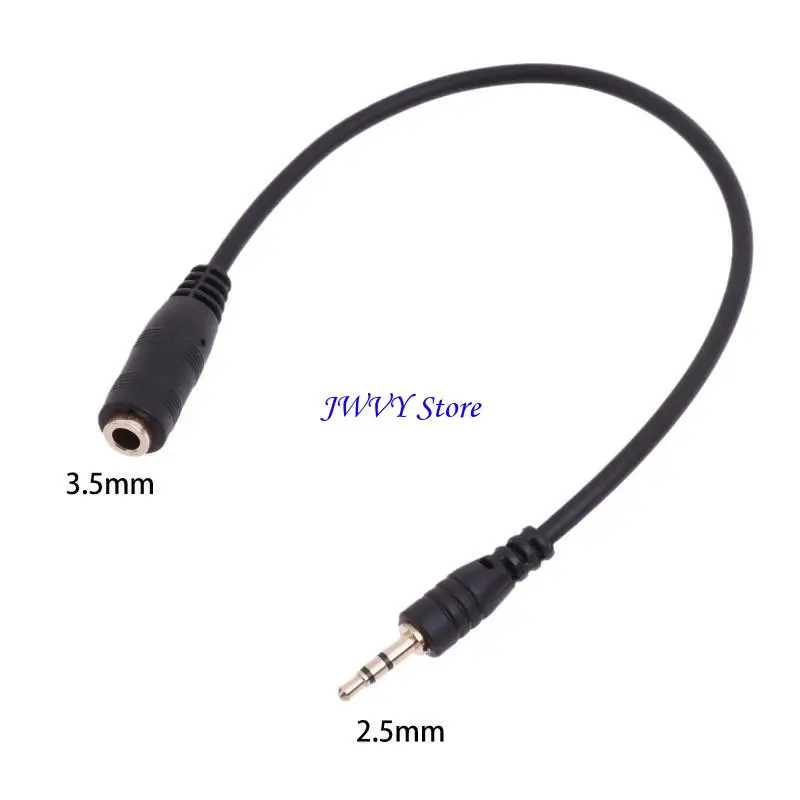 573A 2.5mm男性から3.5mmのメスステレオオーディオケーブルゴールドメッキ補助ケーブル