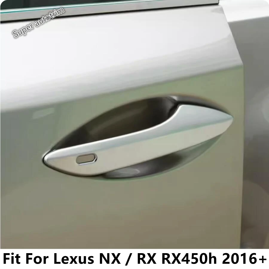 

Car Outer Door Handle Decoration Cover Trim Fit For Lexus NX / RX RX450h 2016 - 2022 ABS Chrome Accessories Exterior Refit Kit