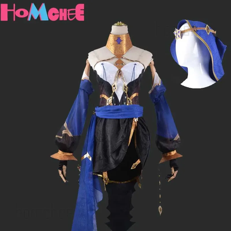 

Genshin Impact Layla Cosplay Costume Hat Dress Wig Sumeru Cryo Headwear Plus Size Layla Genshin Cosplay for Women