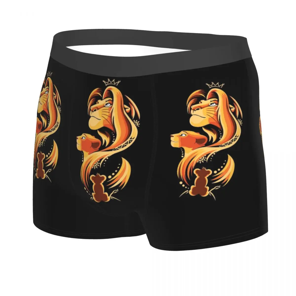 Custom Fashion King Lion Boxers Shorts Panties Male Underpants Breathable Hakuna Matata Anime Film Briefs Underwear