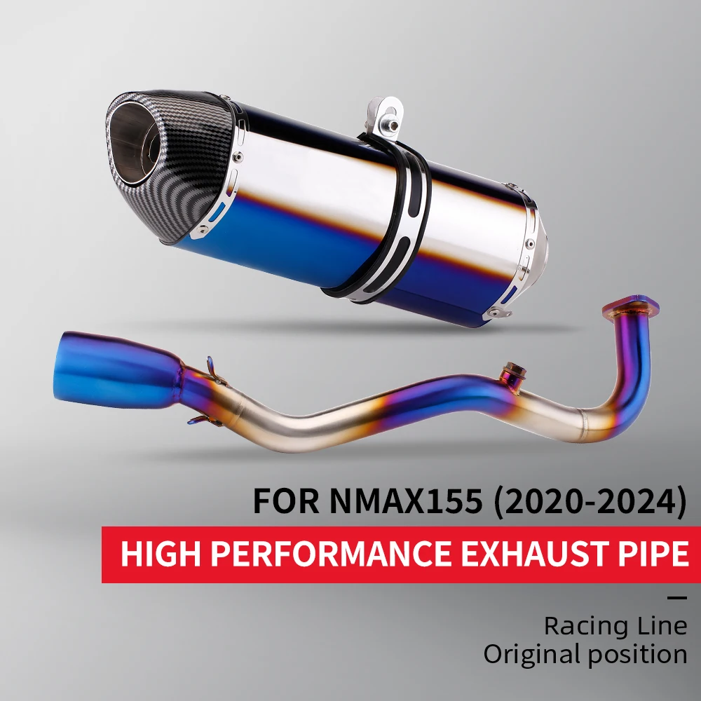 For Motorcycle Exhaust Escape NMAX 125 155 NMAX125 NMAX155 2021 2022 Moto Modify Front Link Pipe With H2O Sensor