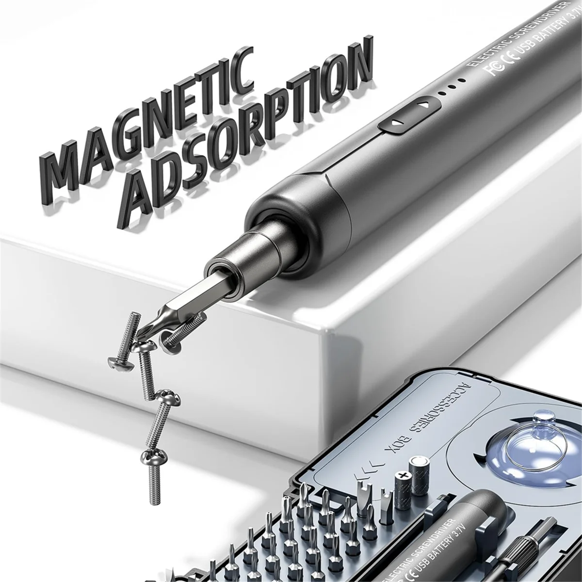 A83Z Electric Screwdriver Screwdriver Set, 88-in-1 Magnetic Bits, Screwdriver Repair Tool Kit for PC RC Electronic